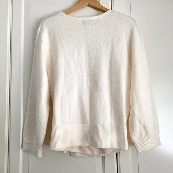 Old Navy Cream Wrap Sweater - Picture 3 of 6